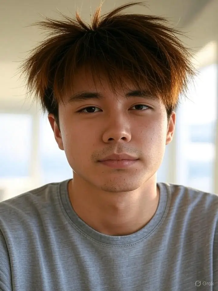 Low Drop Taper with Messy Hair 3 Low Drop Taper with Messy Hair Blonde