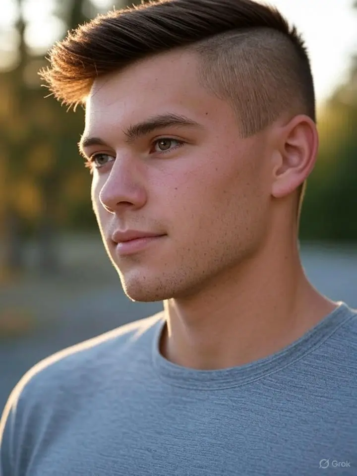 Low Drop Taper with Messy Hair 13 Low Drop Taper with Undercut