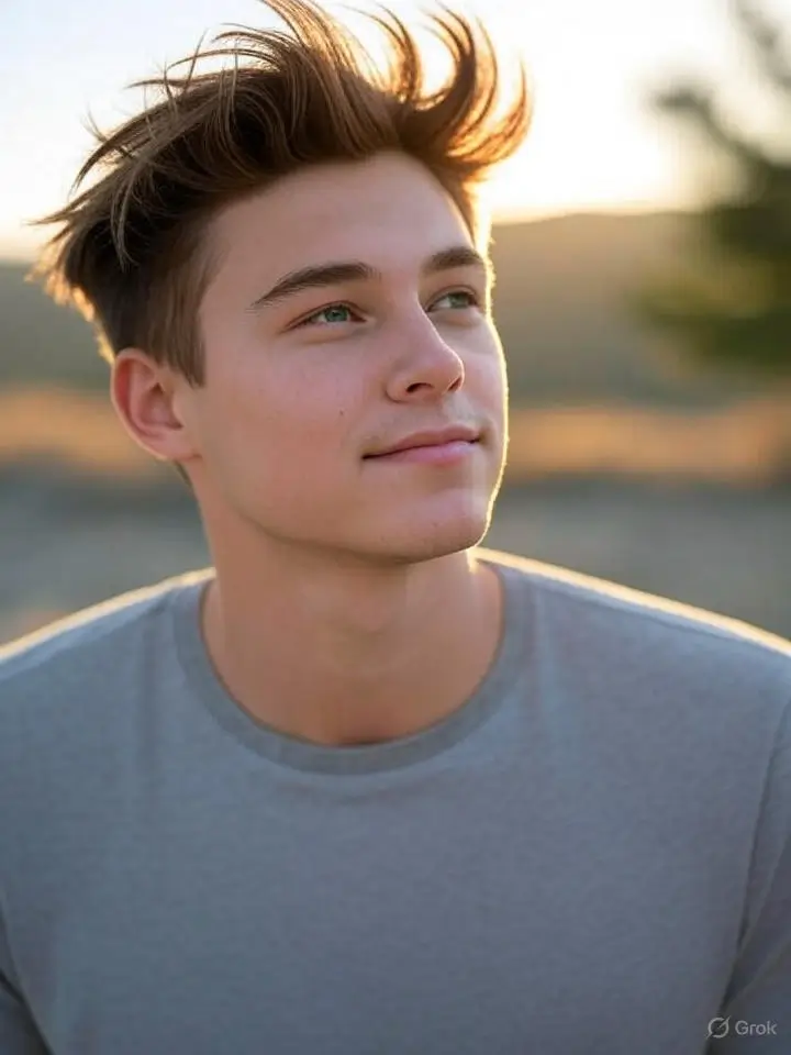 Low Drop Taper with Messy Hair 16 Low Drop Taper with Messy Quiff