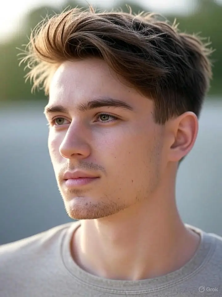 Low Drop Taper with Messy Hair 21 Low Drop Taper with Messy Hair for Oval Faces