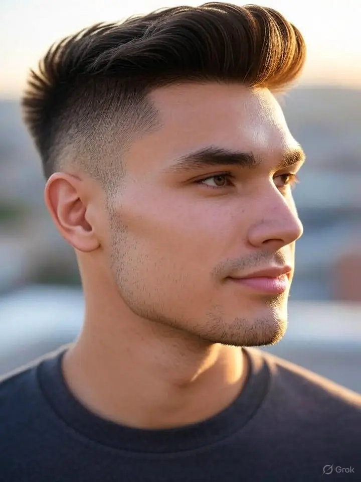 Thick Fluffy Style with Low Taper 6 Thick Fluffy Style with Low Taper for Straight
