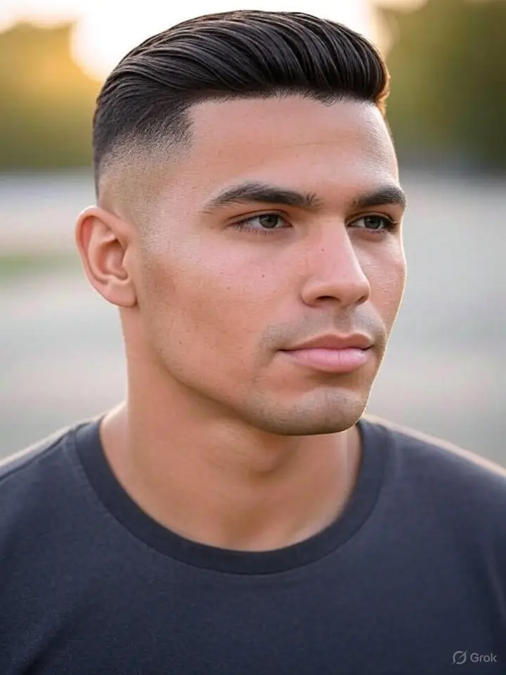 Top Knot with Low Taper Fade 2 Top Knot with Low Taper Fade Long Hair