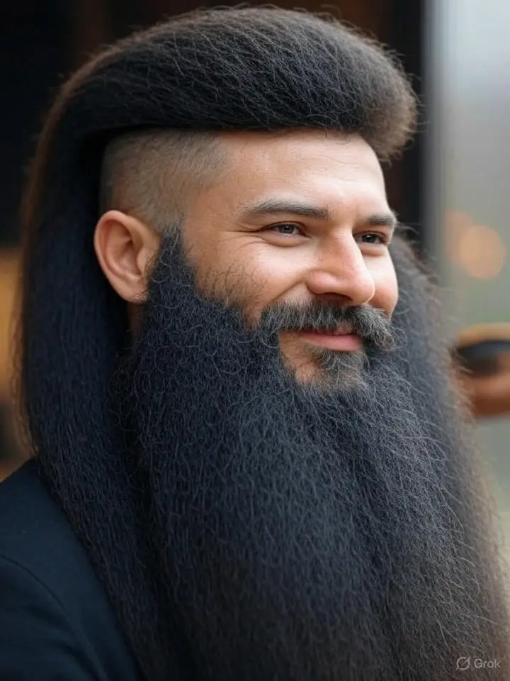 Thick Fluffy Style with Low Taper 8 Long Thick Fluffy Style with Low Taper