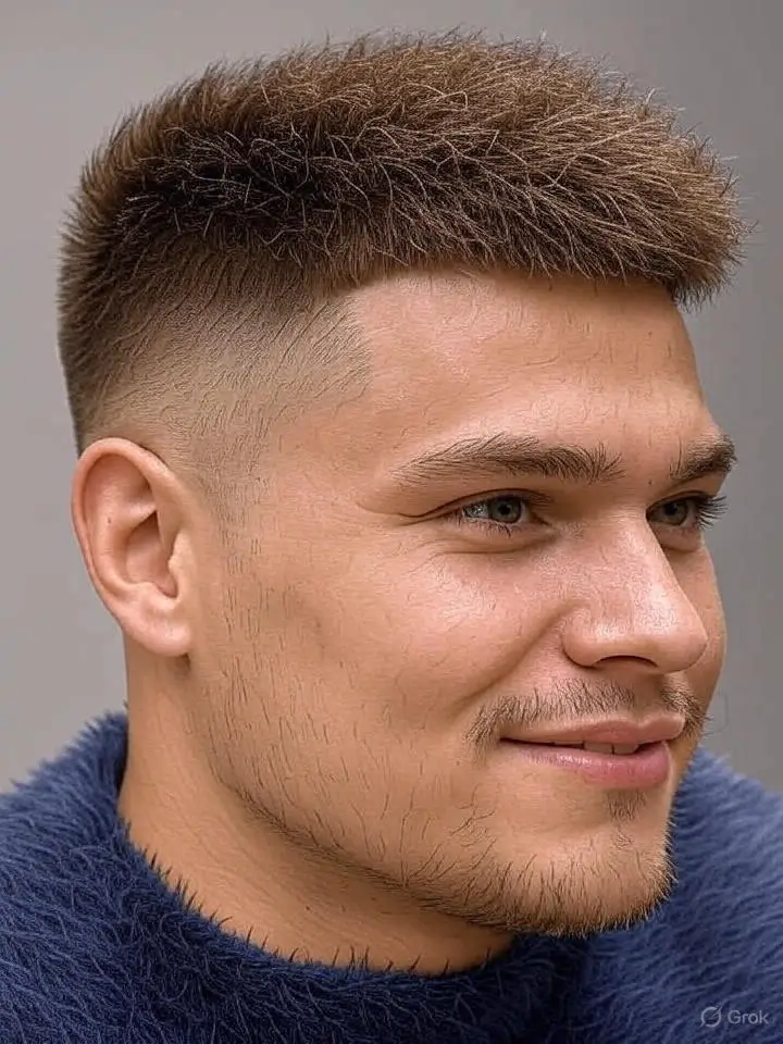 Thick Fluffy Style with Low Taper 4 Low Taper Fade Fluffy Hair 360