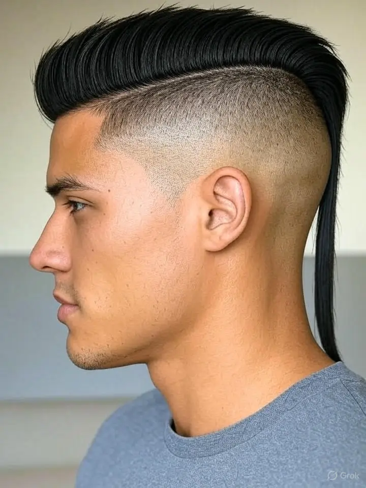 Faux Hawk with Low Taper Fade 1 Faux Hawk with Low Taper Fade