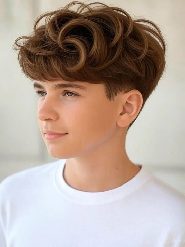 Thick Fluffy Style with Low Taper 3 Low Taper Fluffy Top for Wavy Hair Styling