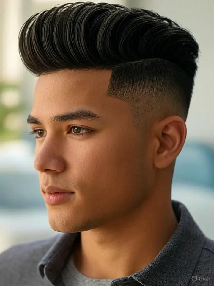 Thick Fluffy Style with Low Taper 2 Low Taper Fade with Textured Fluffy Hair