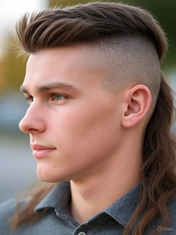 Low Taper Mullet 3 Mid Taper Mullet