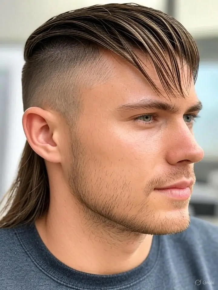 Low Taper Mullet 1 Low Taper Mullet for Straight Hair