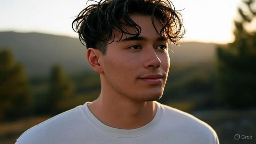 Low Taper Fade with Messy Curls 1 Low Taper Fade with Messy Curls