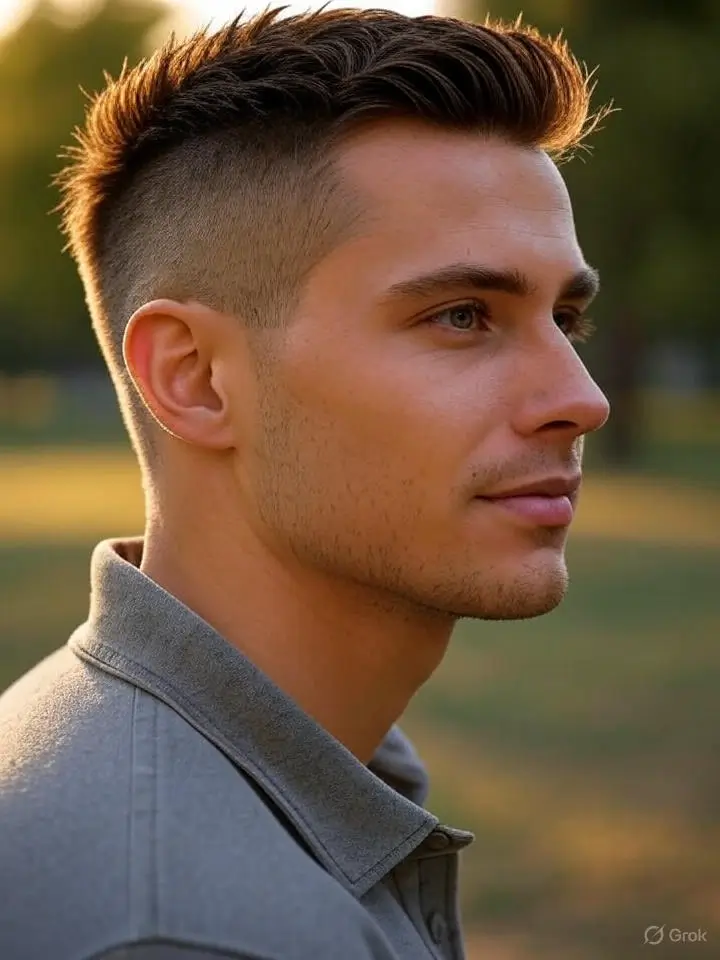 Textured French Crop with Lower Back Fade