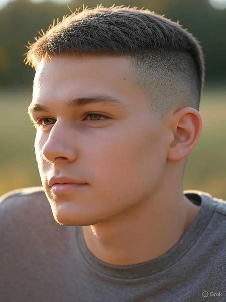 Textured Short Hair with Low Taper Fade 4 Medium-Length Textured Short Hair with Low Taper Fade