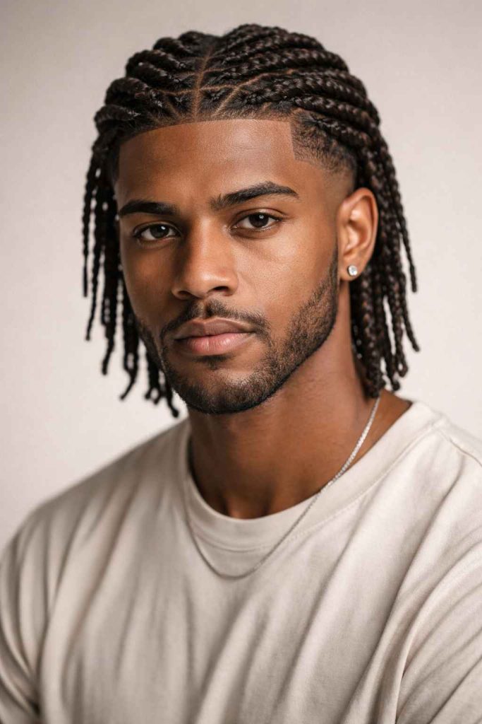 Basket Weave Locs Men