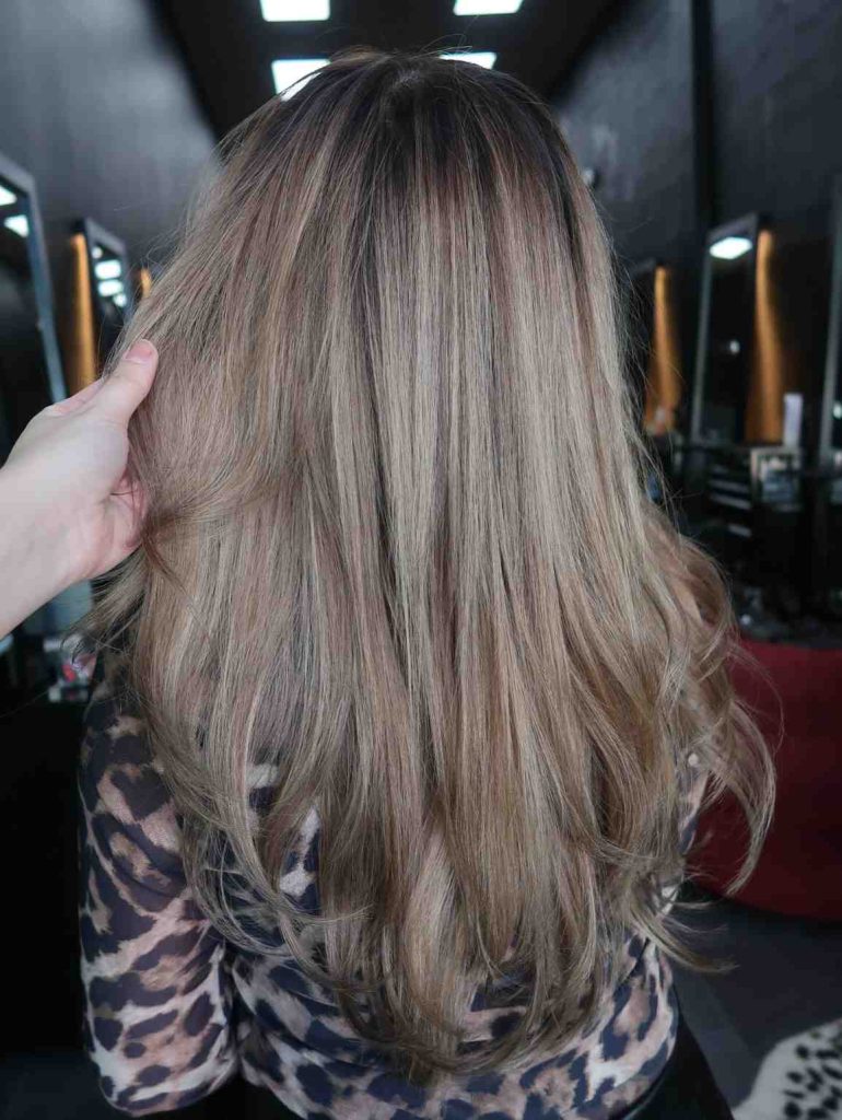 Ash Blonde Long Layers