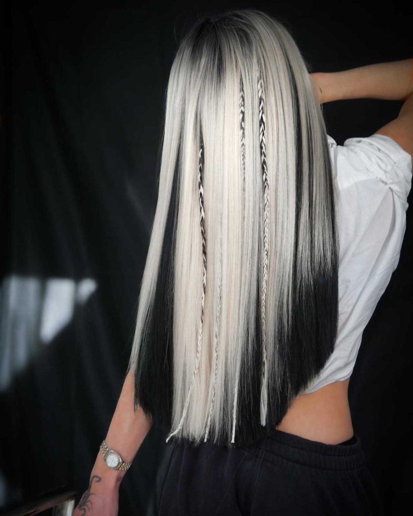 Dark Rooted Platinum Blonde