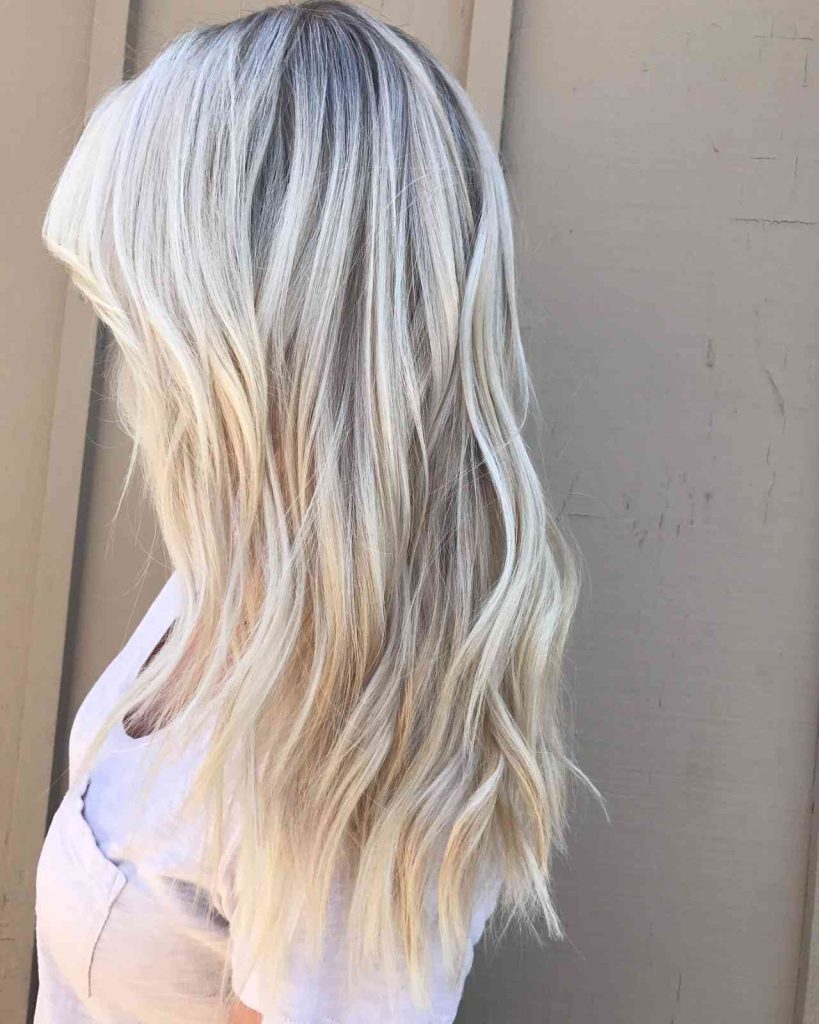 Pearl Blonde Long Layers With Ashy Undertones