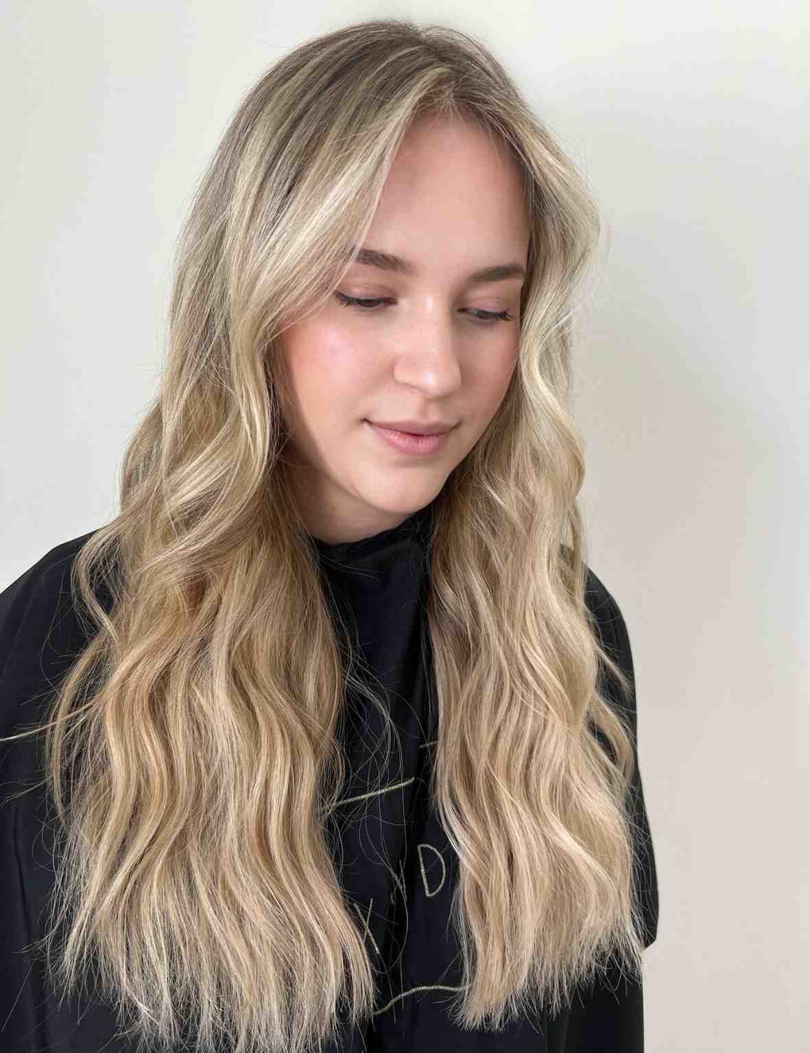 Sandy Blonde with Highlights