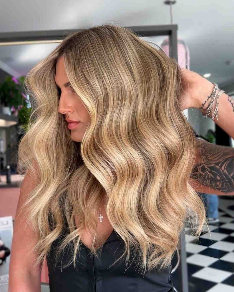 Warm Sandy Blonde Waves